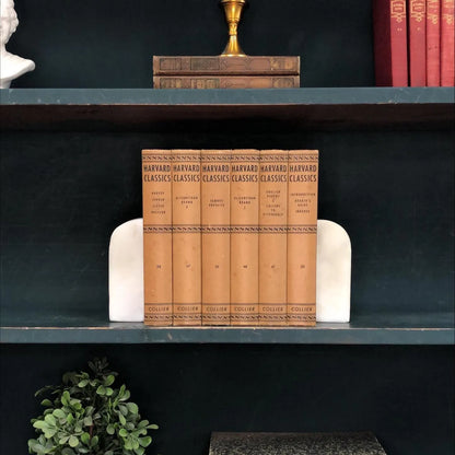 Classic Books by the Foot: Harvard Classics Brown Collier 6 volume set, Display Hardcovers