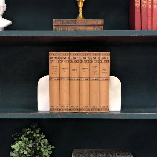 Classic Books by the Foot: Harvard Classics Brown Collier 6 volume set, Display Hardcovers