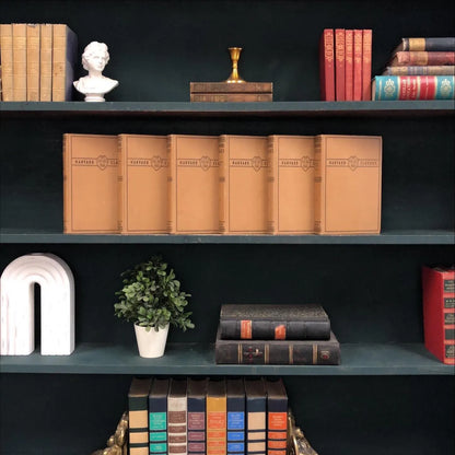 Classic Books by the Foot: Harvard Classics Brown Collier 6 volume set, Display Hardcovers