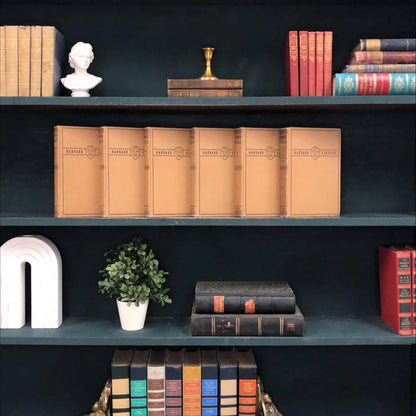 Classic Books by the Foot: Harvard Classics Brown Collier 6 volume set, Display Hardcovers