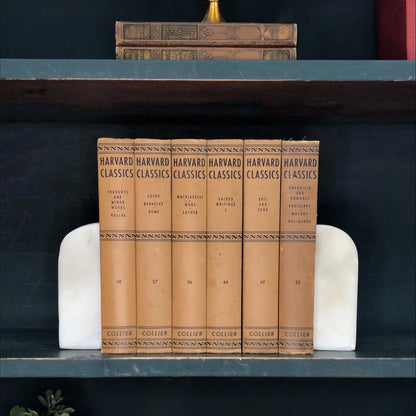 Classic Books by the Foot: Harvard Classics Brown Collier 6 volume set, Display Hardcovers