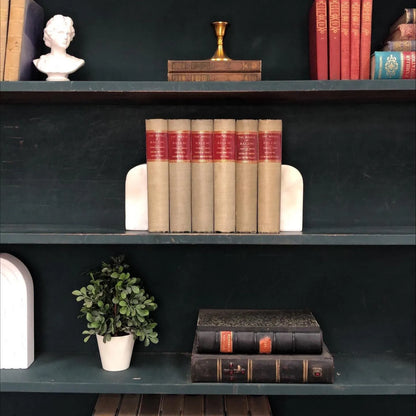 Classic Books by the Foot: Antique Balzac Novel Set 1899 Neutral Grey French Library Decor