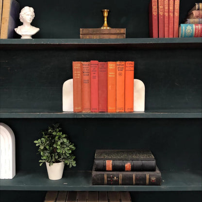 Classic Books by the Foot: Vintage Orange Red Western Novel Book Collection Zane Grey, Cunningham, Raine, Rustic Ranch Library Decor