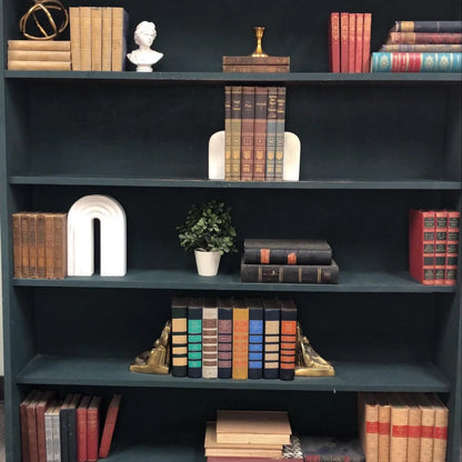 Classic Books by the Foot: Vintage Britannica Great Book Green Red and Blue Collection Philosophy Literature Set Library Decor Hardcovers