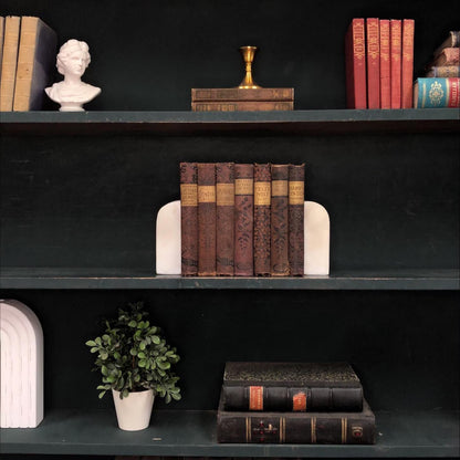 Classic Books by the Foot: Antique Victorian Brown and Gold Ornate Floral Embossed Bindings 19th Century Library Decor