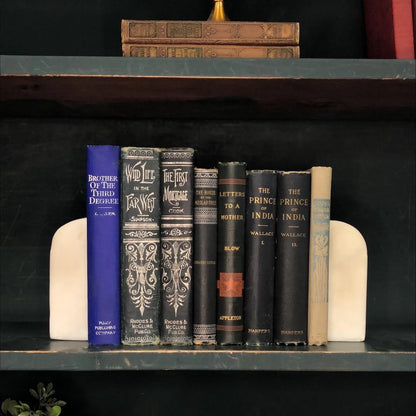 Classic Books by the Foot: Antique Victorian 1800's Book Bundle Gothic Study Library Decor, Display Hardcovers