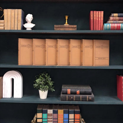 Classic Books by the Foot: Harvard Classics Brown Collier 6 volume set, Display Hardcovers