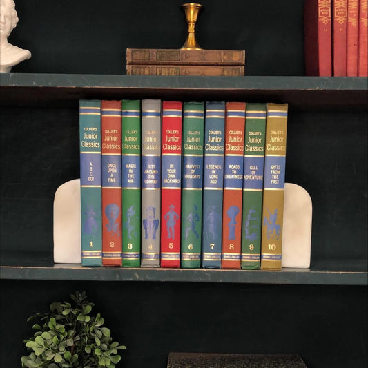 Classic Books by the Foot: Collier's Junior Classics Complete Set 10 Volumes, Display Hardcovers