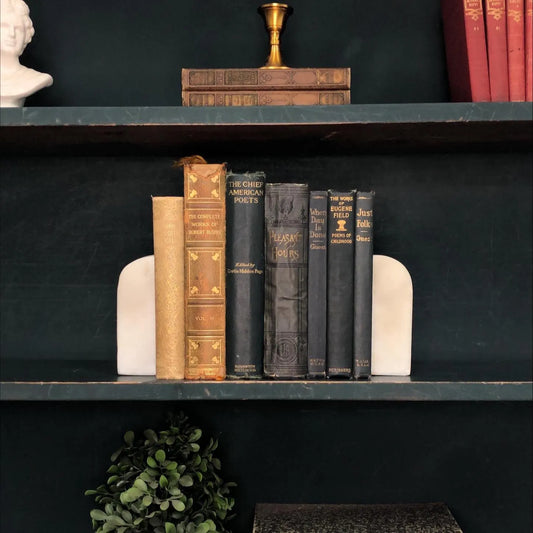 Classic Books by the Foot: Curated Antique Poetry Book Collection Robert Burns, Edgar Guest, and Eugene Field Dark Academia Library Decor