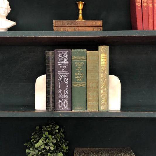 Classic Books by the Foot: Vintage Poetry Book Collection Edgar Allan Poe, Walt Whitman, Edgar Guest Cottagecore Library Decor