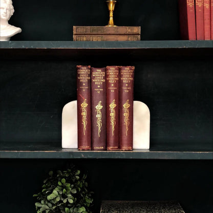 Classic Books by the Foot: Vintage James Whitcomb Riley Poetry Book Collection Americana Library Decor