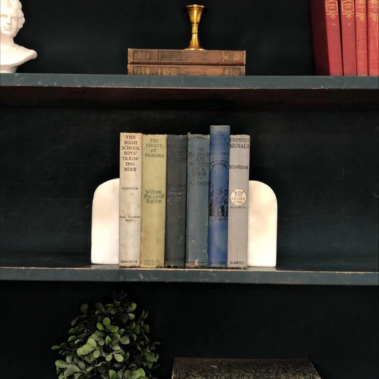 Classic Books by the Foot: Vintage Blue Juvenile Book Bundle Boy Scout Collection Children's Library Decor