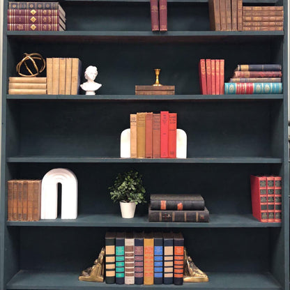 Classic Books by the Foot: Vintage Children's Red and Brown Adventure Novel Book Collection Old School Rustic Home Library Decor