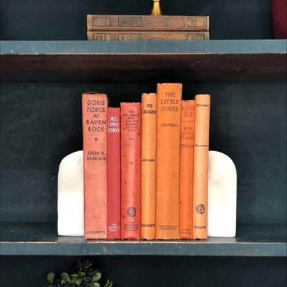 Classic Books by the Foot: Vintage Children's Adventure Orange Decorative Collection Boys Library Decor