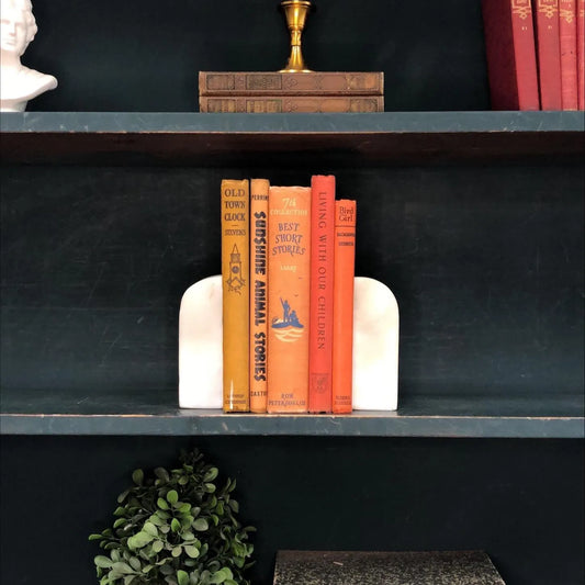 Classic Books by the Foot: Vintage Orange Story Book Collection Children's Decorative Nursery Library Decor
