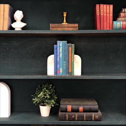 Classic Books by the Foot: Vintage Blue and Green Children's Reading Bundle Educational School Readers Classroom Library Decor