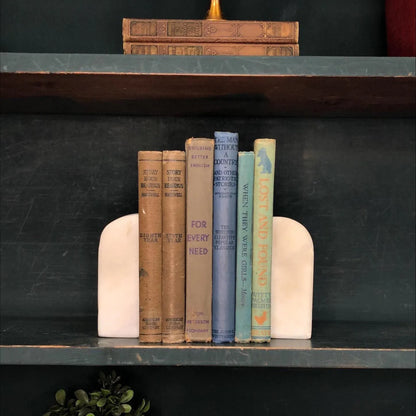 Classic Books by the Foot: Vintage School Reader book Bundle Blue and Brown Educational Set Library Decor