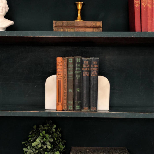 Classic Books by the Foot: Vintage Elson Basic Readers Book Collection Mid Century Black and Orange Educational Library Decor