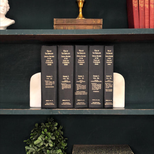 Classic Books by the Foot: Vintage Black Military War in the Rebellion Records Book Collection Civil War Library Decor