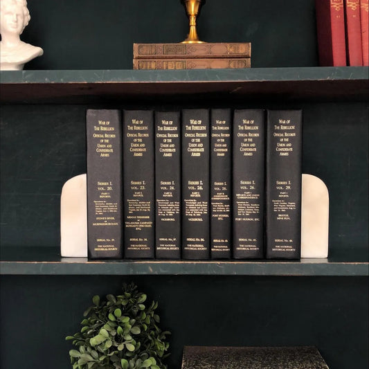Classic Books by the Foot: Vintage Black Military War in the Rebellion Records Book Collection Civil War Library Decor