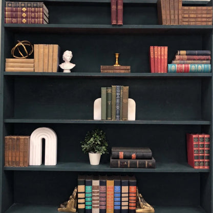 Classic Books by the Foot: Curated Antique Poetry Book Set Green Vintage Collection Dark Academia Library Decor