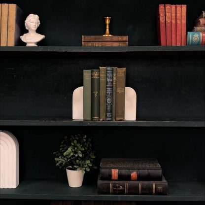 Classic Books by the Foot: Curated Antique Poetry Book Set Green Vintage Collection Dark Academia Library Decor