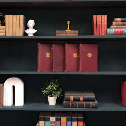 Classic Books by the Foot: Vintage James Whitcomb Riley Poetry Book Collection Americana Library Decor