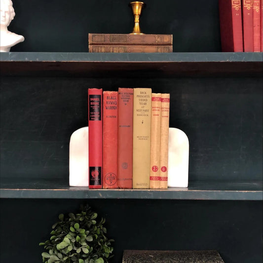Classic Books by the Foot: Vintage Juvenile Sports Baseball and Football Adventure Decorative Red and Beige Book Collection Library Decor