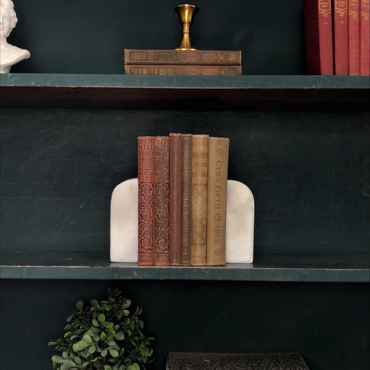 Classic Books by the Foot: Antique Red and Neutral Children's Reader Collection Cye Reader, Harper, Primitive Library Decor