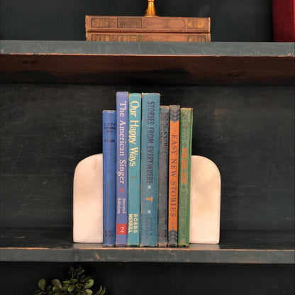 Classic Books by the Foot: Vintage Blue and Green Children's Reading Bundle Educational School Readers Classroom Library Decor