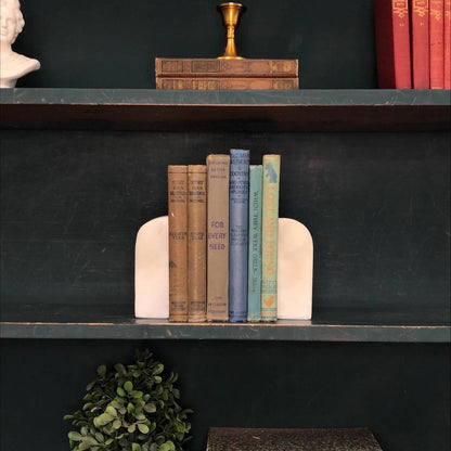 Classic Books by the Foot: Vintage School Reader book Bundle Blue and Brown Educational Set Library Decor