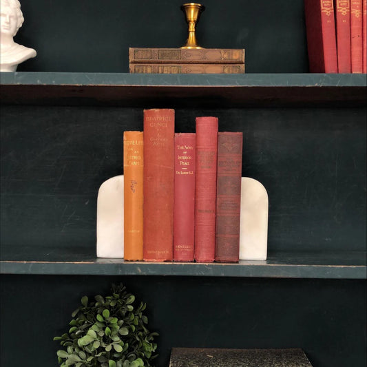 Classic Books by the Foot: Vintage Red Burgundy Nonfiction Book Bundle Dark Academia Library Decor