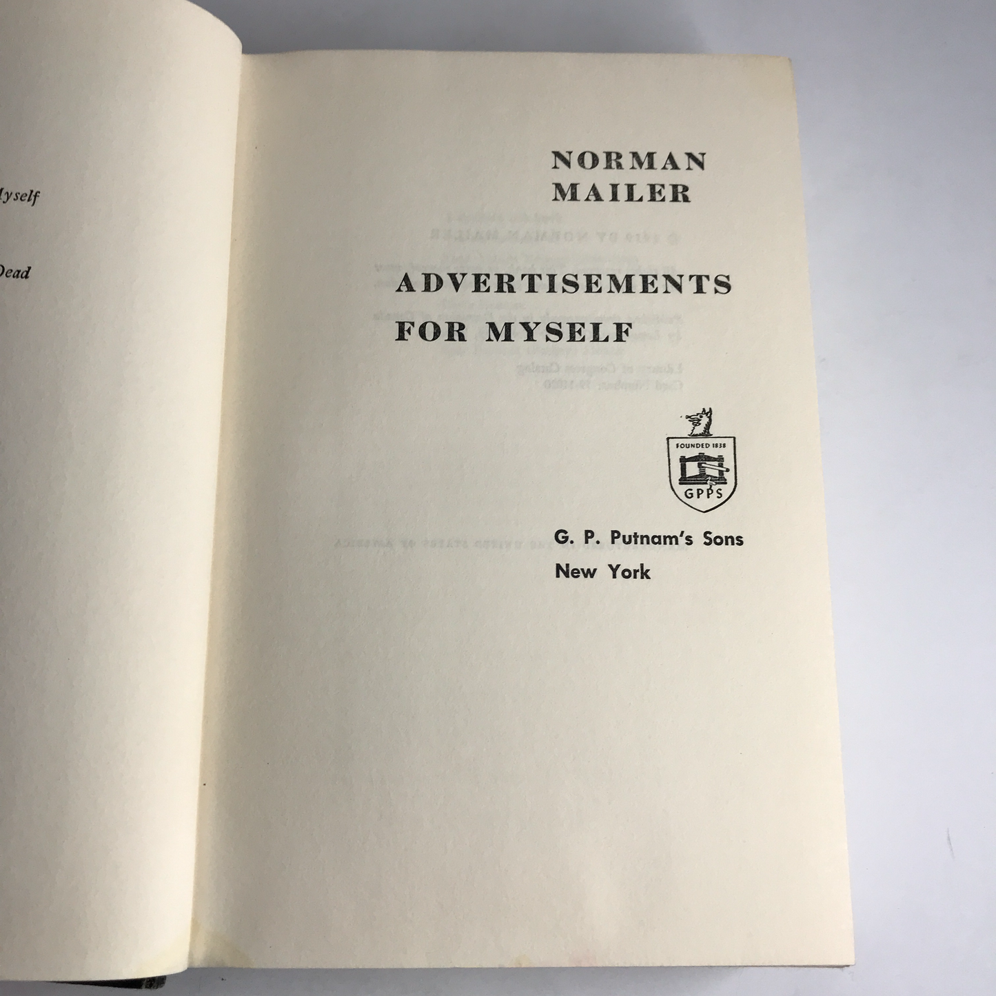 Advertisements for Myself - Norman Mailer - 1st Edition - 1959