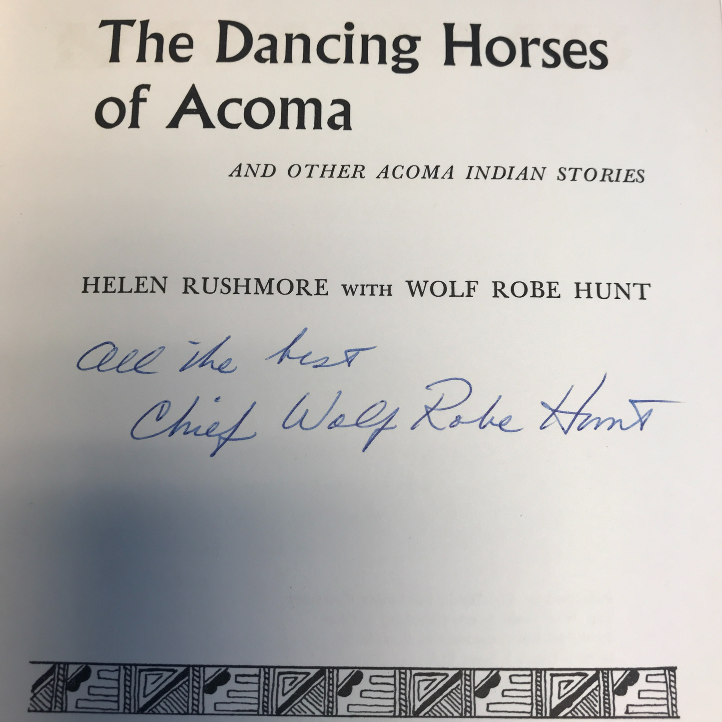 The Dancing Horses of Acoma - Helen Rushmore - Signed - 1963