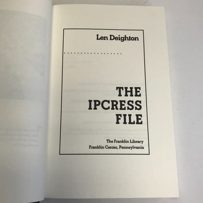 The Ipcress File - Len Deighton - Franklin Library - 1988