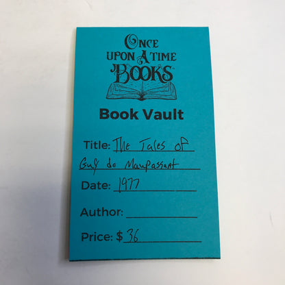 The Tales Of Guy De Maupassant - Translations By Lafcadio Hearn - Easton Press - 1977
