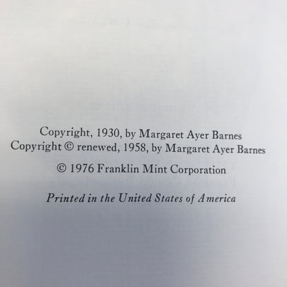 Years of Grace - Margaret Ayer Barnes - Franklin Library - 1976