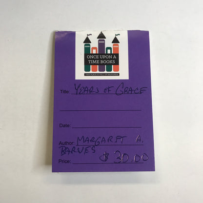 Years of Grace - Margaret Ayer Barnes - Franklin Library - 1976
