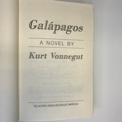 Galapagos - Kurt Vonnegut - First Trade Edition