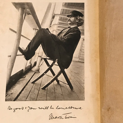 Following the Equator - Mark Twain - 1898 - First Trade Edition - Portrait with FACSIMILE Signature