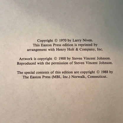 Ringworld - Larry Niven - 1st Thus - Easton Press - 1988