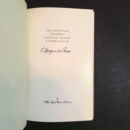 The Honorable Barbarian - L. Sprague de Camp - Signed - 1st Edition - Easton Press - 1989