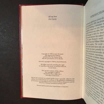 Elvissey - Jack Womack - Signed - 1st Edition - Easton Press - 1993