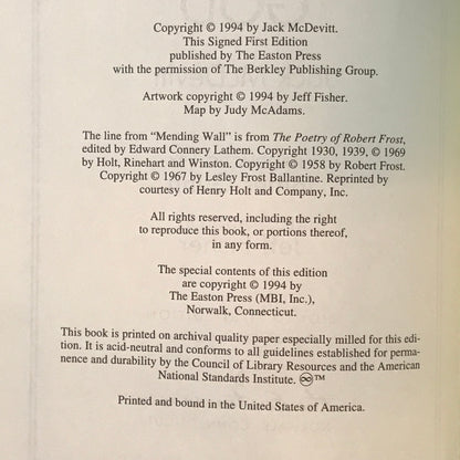 The Engines of God - Jack McDevitt - Signed - 1st Edition - Easton Press - 1994