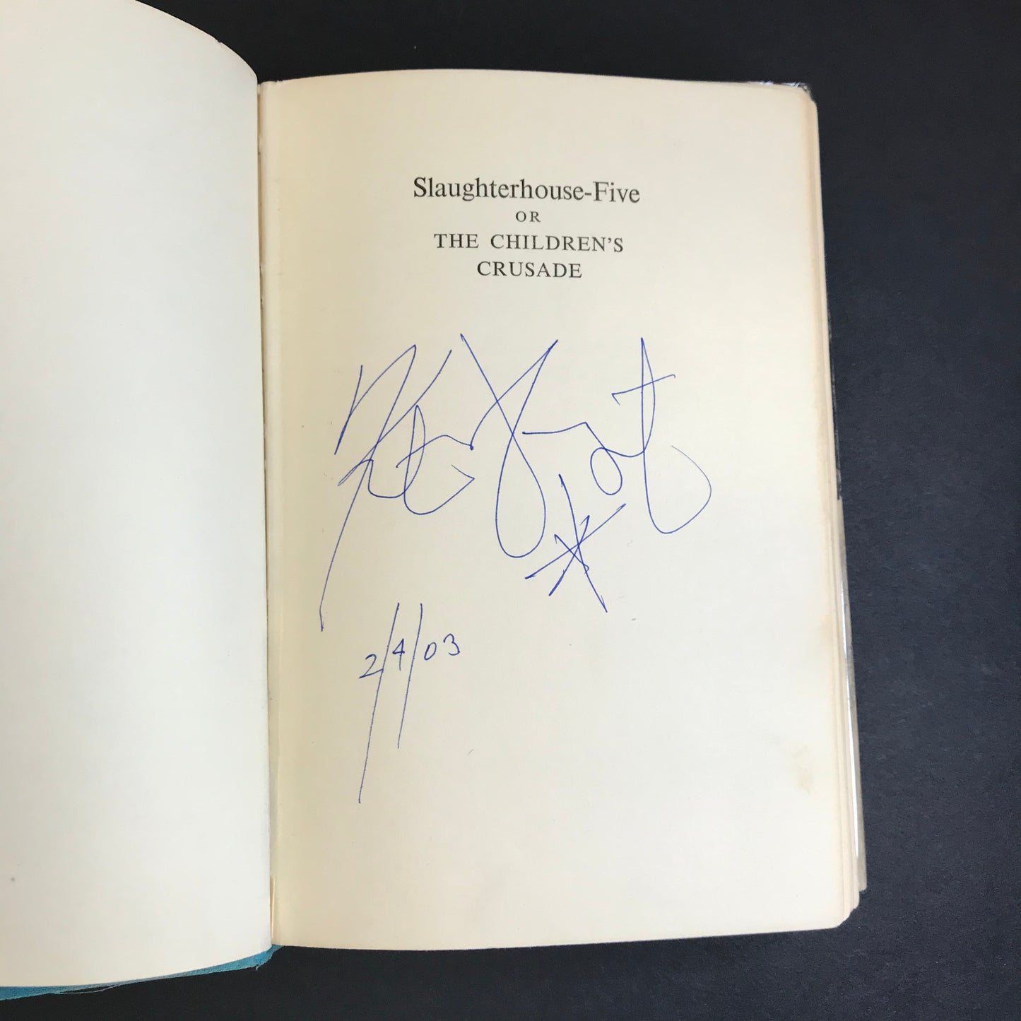 Slaughterhouse Five - Kurt Vonnegut Jr. - Signed - First Edition - Certificate of Authenticity Included - 1969
