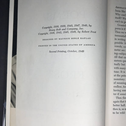 Complete Poems - Robert Frost - 2nd Print - Signed - 1949