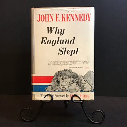 Why England Slept - John F. Kennedy - Reprint Edition - 1st Thus - 1961