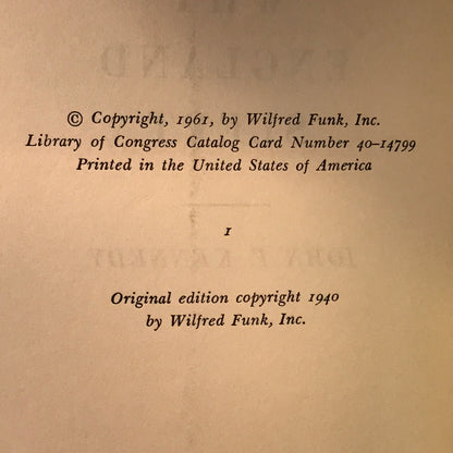 Why England Slept - John F. Kennedy - Reprint Edition - 1st Thus - 1961