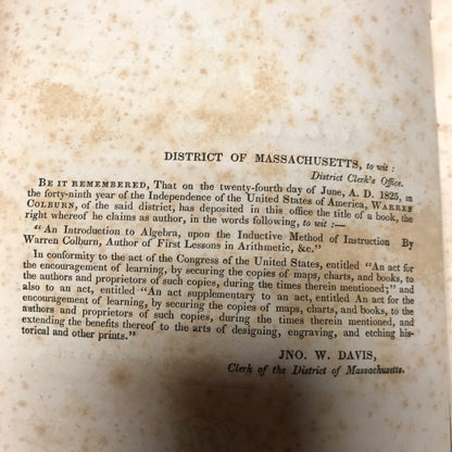 An Introduction to Algebra - Warren Colburn - 1838