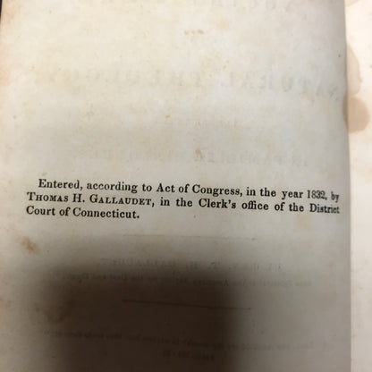 Youth's Book on Natural Theory - Rev. T. H. Gallaudet - Probable 1st - 1837